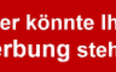 Banner-Werbung Sponsoren werden gesucht