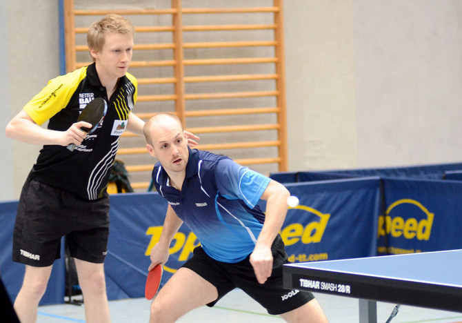 Alexander Flemming (l.) und Nico Christ stehen mit dem TV Hilpoltstein vor dem "Spiel der Spiele". Foto: Nils Rack